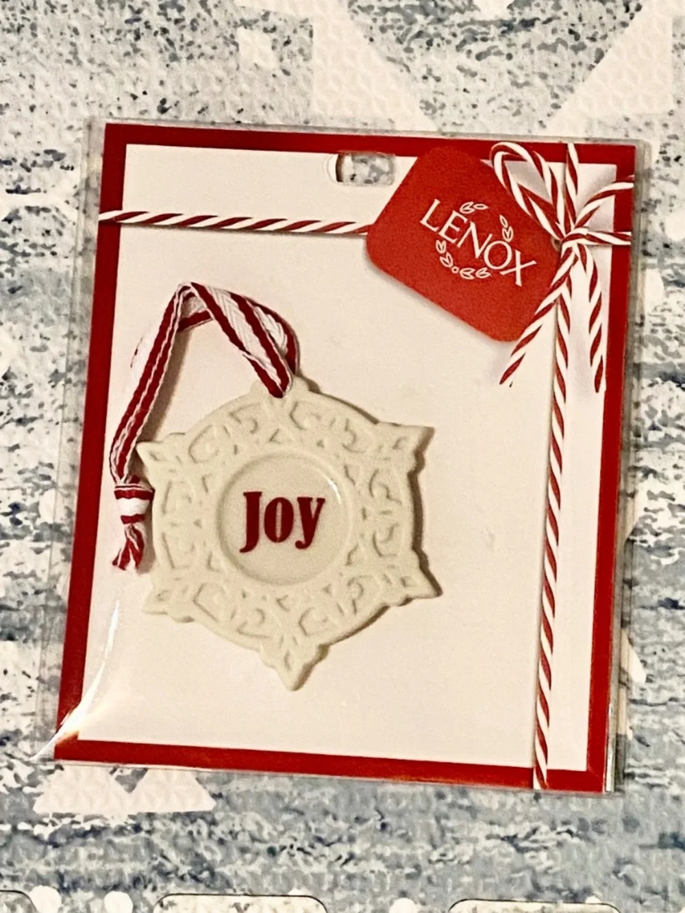 Joy Snowflake Ornament